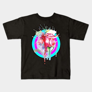 Water Color Rose Kids T-Shirt